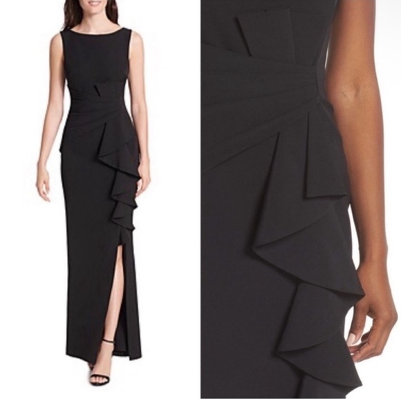 ELIZA J: Ruffle Front Gown size 4 - Picture 7 of 16